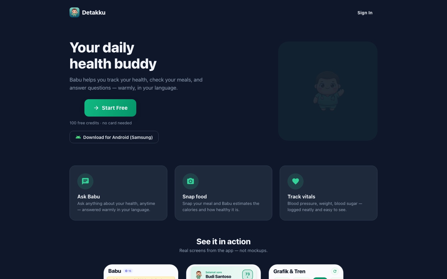 Detakku screenshot